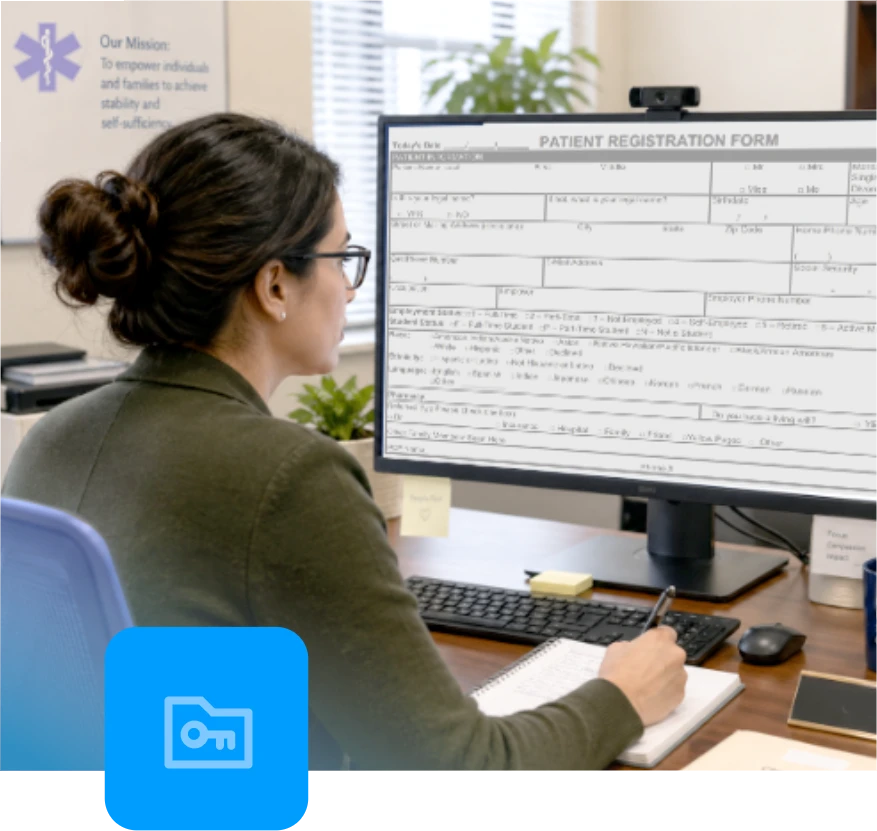 What HIPAA requires for document management - access controls, audit logs, and transmission security