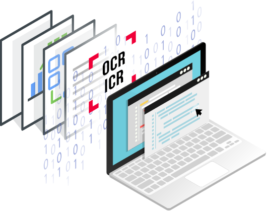 OCR and ICR data extraction with visual vault for HR needs